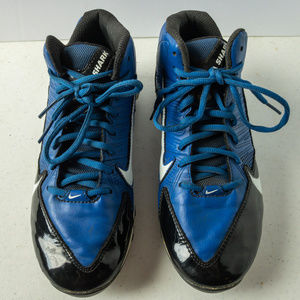 Nike Men's Alpha Shark 3/4 Blue Football Cleats